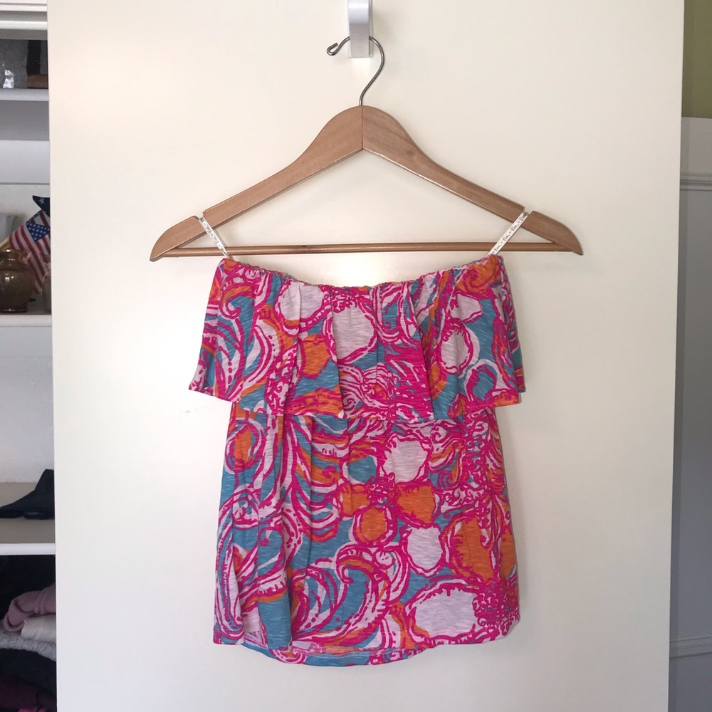 Lilly Pulitzer Wiley “Shorely Blue” Tube Top